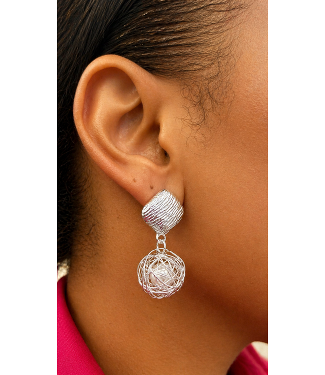 No Way Out Earrings - Silver