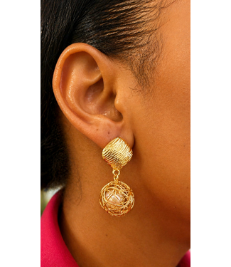 No Way Out Earrings - Gold