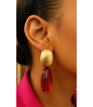 BRING ATTENTION EARRINGS - RED