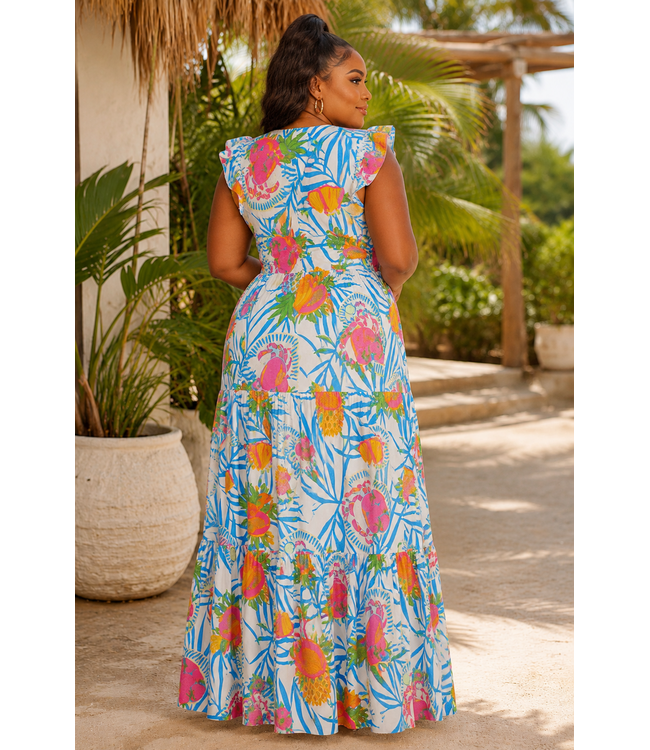 PLUS Slice Of Summer Maxi Dress