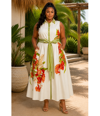 PLUS Hibiscus Paradise Dress