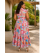 PLUS Abstract Canvas Midi Dress
