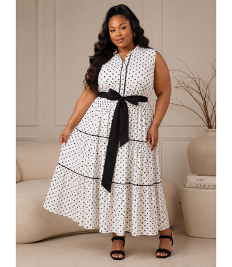 PLUS READY FOR MORE POLKA DOT DRESS