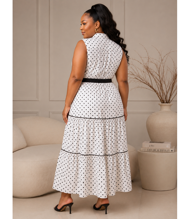PLUS READY FOR MORE POLKA DOT DRESS