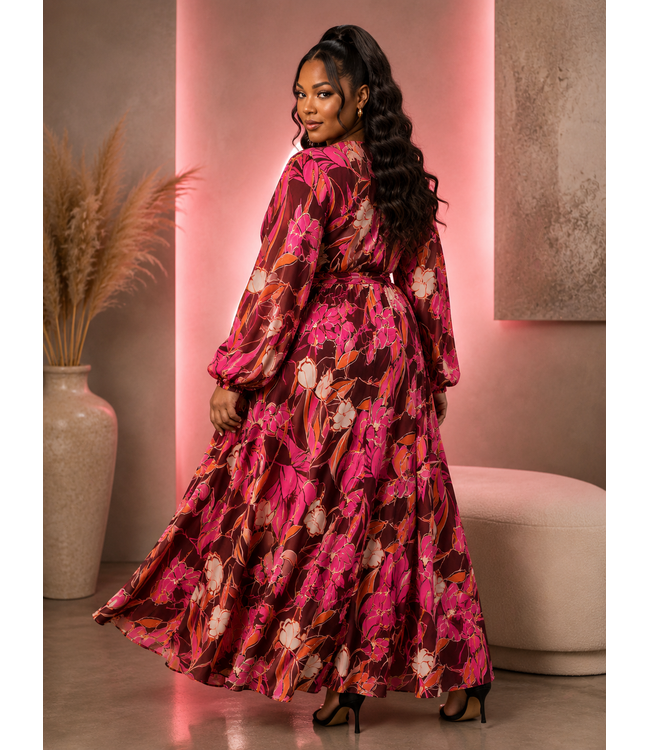 PLUS CHANGING OF THE SEASONS MAXI DRESS