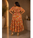 PLUS BLOOMING HARVEST MIDI DRESS
