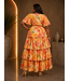 PLUS AUTUMN LEAVES MAXI DRESS