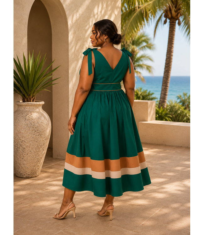 PLUS BORDER LINE DRESS
