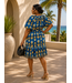 PLUS ROYAL DAY AWAY DRESS