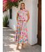Abstract Canvas Midi Dress