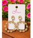 GIRL STAR DROP EARRINGS - CHAMPAGNE