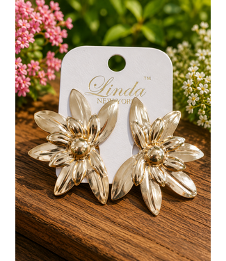 PEEL BACK CLIP ON EARRINGS - GOLD