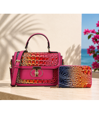 Safari Moments Handbag & Wallet Set - Rose