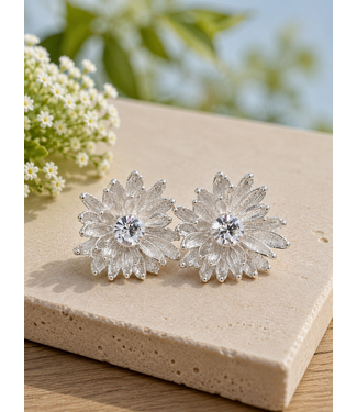FLAIR AFFAIR FLORAL KNOBS - SILVER