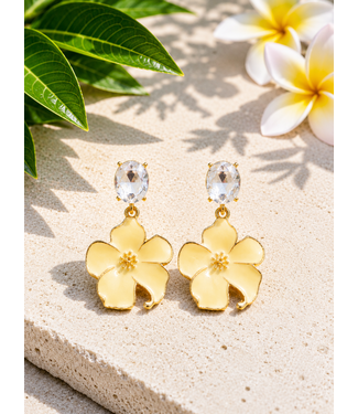 SPRING FEEL EARRINGS - PALE YELLOW
