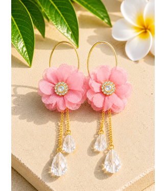 Daisy Fields Earrings - Pink