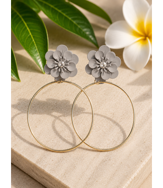 Spring Time Hoops - Grey