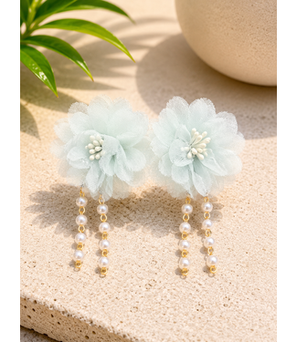 FLUFF IT UP EARRINGS - MINT