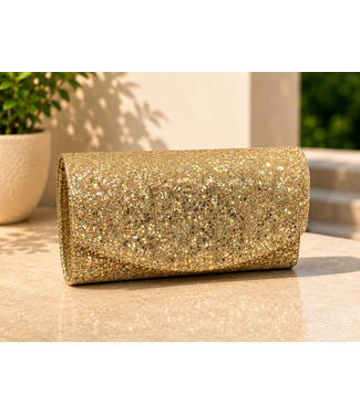 Sparkle Queen Clutch - Gold