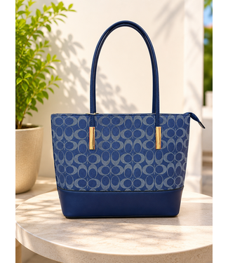 On The Go Handbag (Large) - Navy