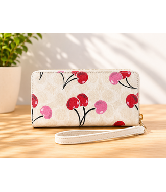 Cherry Surprise Wallet - Ivory