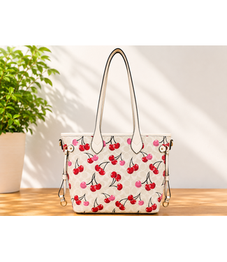 Cherry Surprise Handbag - Ivory
