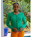 Apple Green Round Neck Cardigan