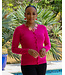 Hot Pink Round Neck Cardigan