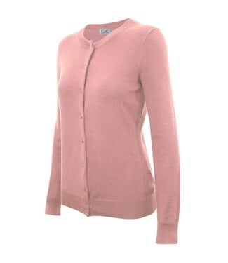 Dusty Pink Round Neck Cardigan