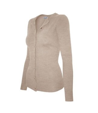 Khaki Round Neck Cardigan