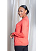 Orange Round Neck Cardigan