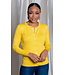 Yellow Round Neck Cardigan