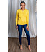 Yellow Round Neck Cardigan