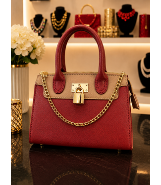 BIG ENERGY MINI BAG - WINE/NUDE