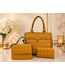 Meant For You 3PC  Handbag Set - MUSTARD