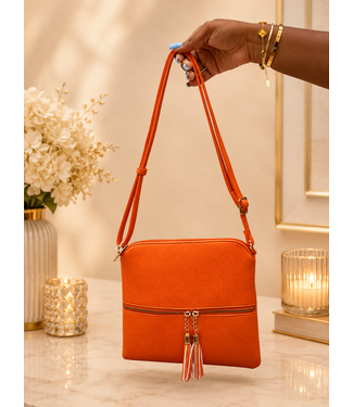 Double Time Handbag - ORANGE