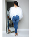 Ruffle Rush Top - White