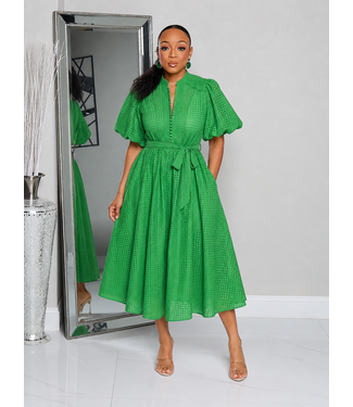 Modest Muse Dress - Green