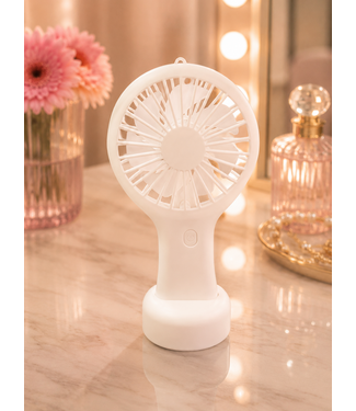 Mini Handheld Fan - White