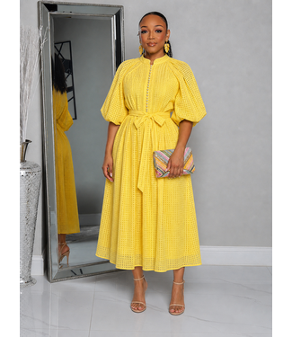 Modest Muse Dress - Yellow