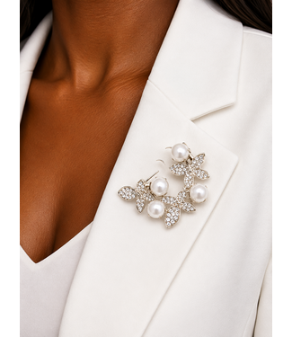 BUTTERFLY EFFECT BROOCH - SILVER