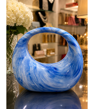 MARBLE MOOD ACRYLIC BAG - BLUE