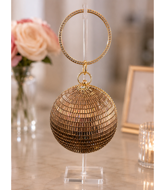 GLAMOUR HOUR CLUTCH - GOLD