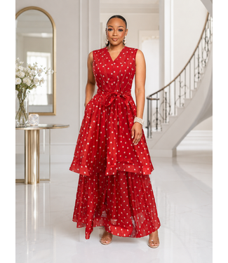 Soft Spot Maxi Dress - Red