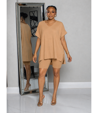 Envy Me Biker Shorts Set - Brush