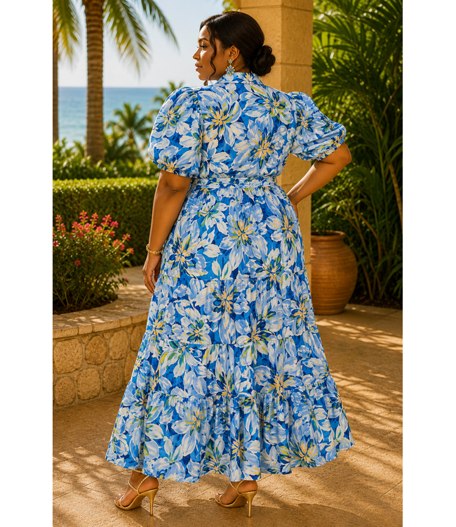 PLUS Seaside Lagoon Midi Dress