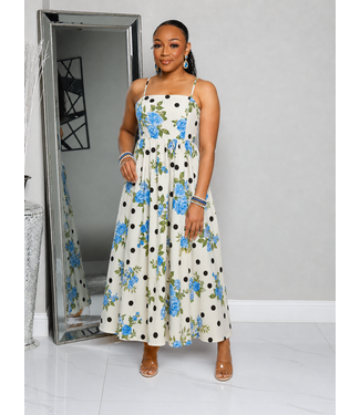 Romantic Dots Midi Dress