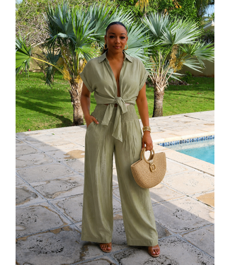 Soft Sage Pants Set