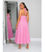 Rosey Lace Halter Dress