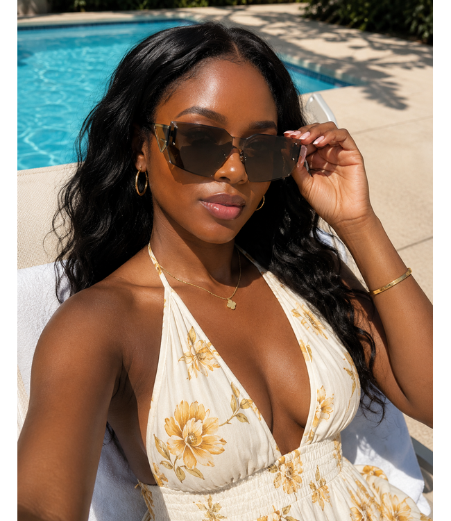 Abstract Frame Sunglasses